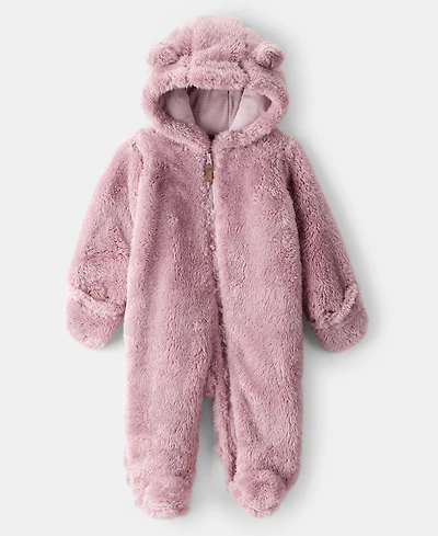 Carter's Baby Girls Long Sleeve Hooded Jumpsuit