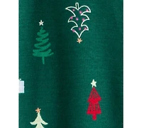 Carter's Baby Boys or Girls Christmas Tree Print Zip-Up Sleep and Play Coverall