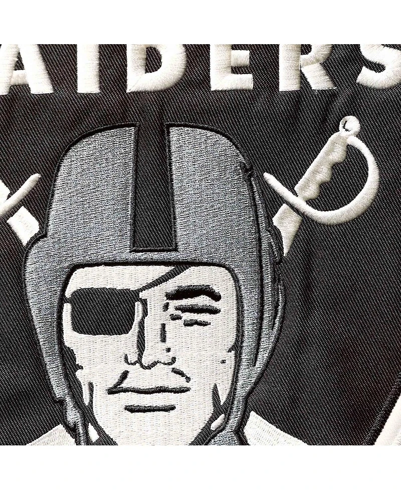 '47 Brand Men's Black Las Vegas Raiders Lacer V-Neck Pullover Hoodie