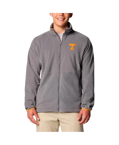 Columbia Men's Gray Tennessee Volunteers Big Tall Flanker Iv Fleece Raglan Full-Zip Jacket
