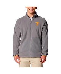 Columbia Men's Gray Tennessee Volunteers Big Tall Flanker Iv Fleece Raglan Full-Zip Jacket