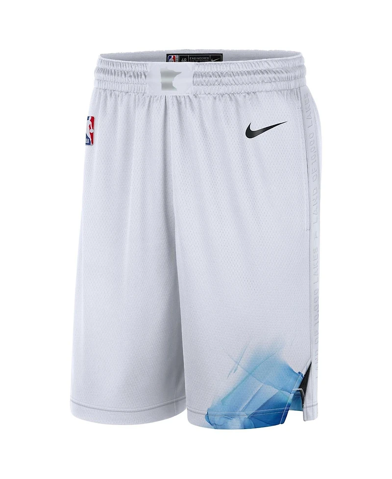 Nike Men's White Minnesota Timberwolves 2024/25 City Edition Swingman Shorts