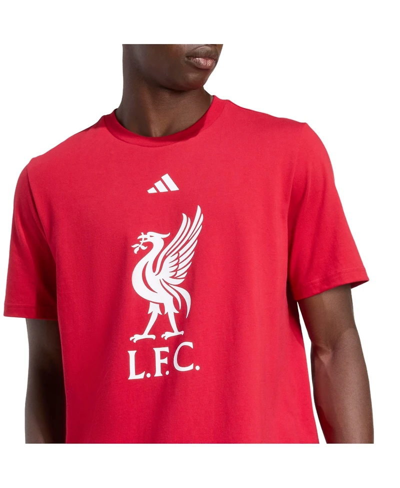 Adidas Men's Red Liverpool Dna Graphic T-Shirt