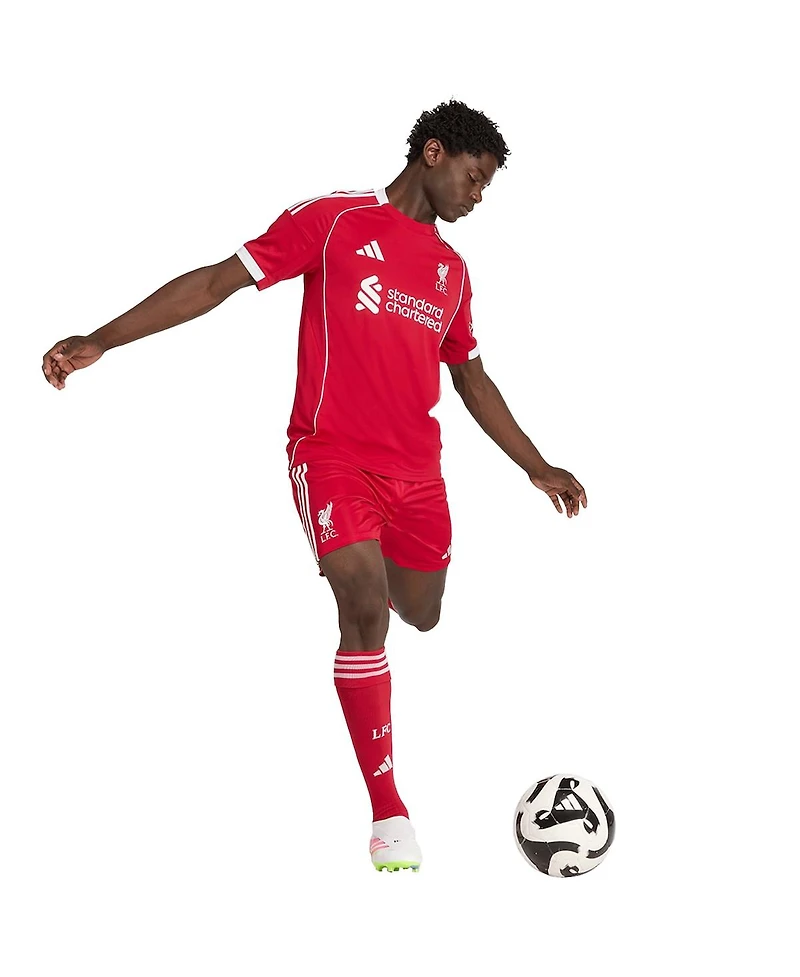 Adidas Men's Red Liverpool 2025/26 Home Aeroready Replica Shorts