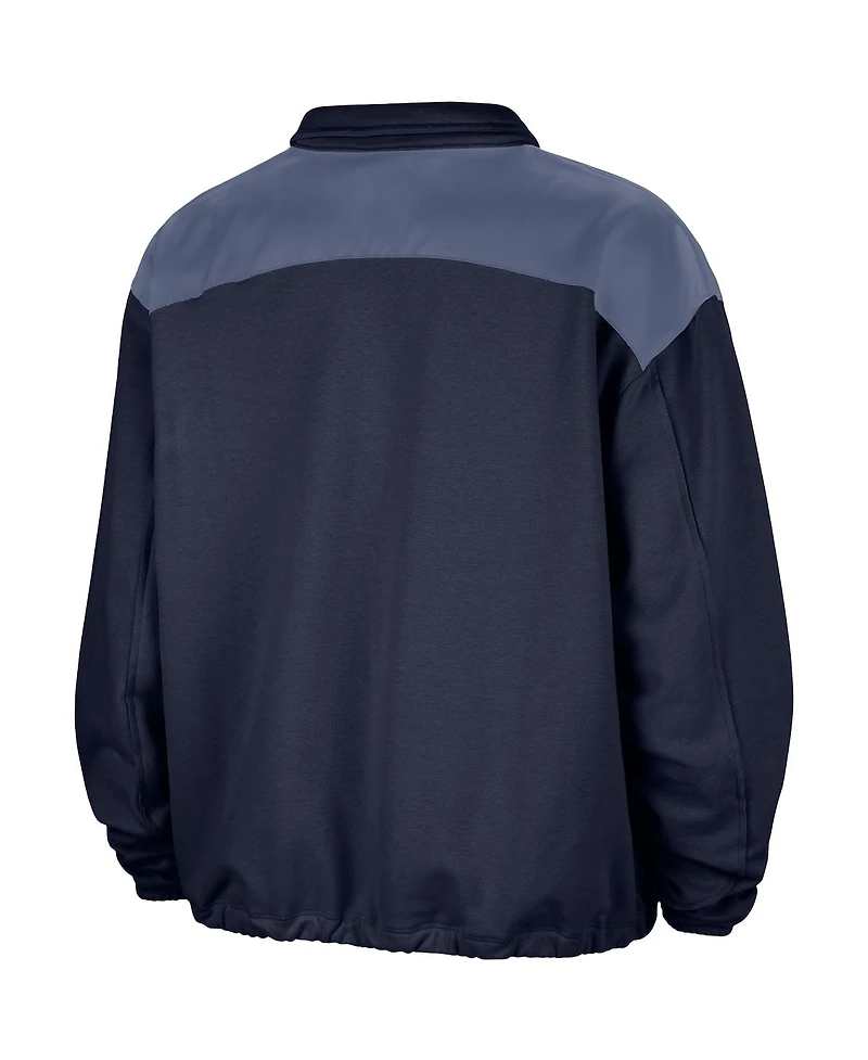 Nike Women's Navy Indiana Fever Basketball Fleece Quarter-Zip Performance Pullover Sweatshirt