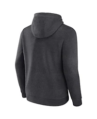 Fanatics Unlabeled Men's Heather Charcoal Byu Cougars Fleece Pullover Hoodie