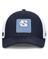 Jordan Men's Navy/White North Carolina Tar Heels 2025 On-field Rise Engineered Trucker Adjustable Hat
