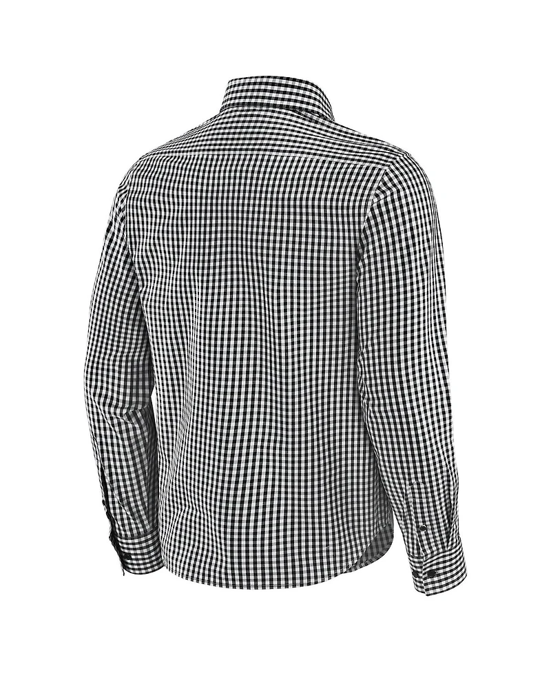 J. Palmer Men's Black Ohio State Buckeyes Dual Threat Long Sleeve Button-Up Shirt