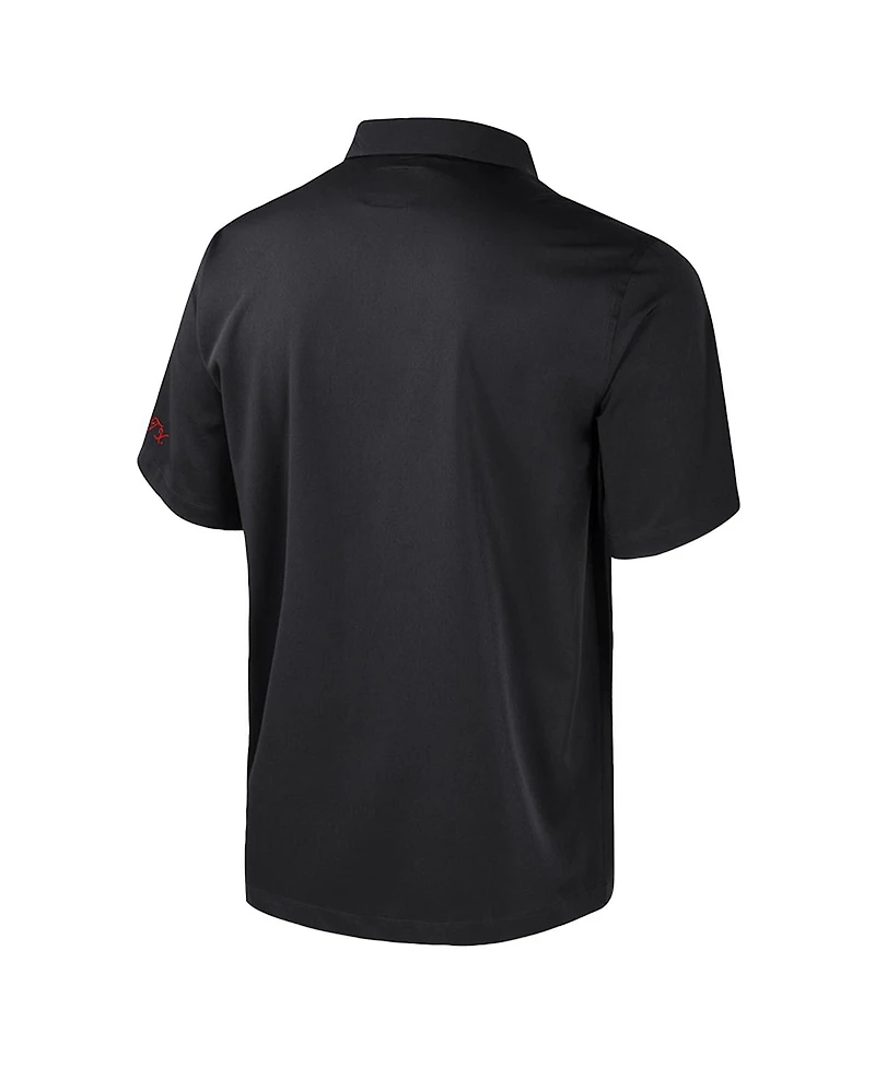 Colosseum Men's Black Texas Tech Red Raiders Strike Bowling Button-Up Shirt