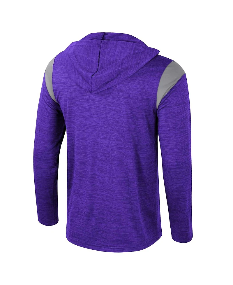 Colosseum Men's Purple Kansas State Wildcats Dozer Half-Zip Windshirt