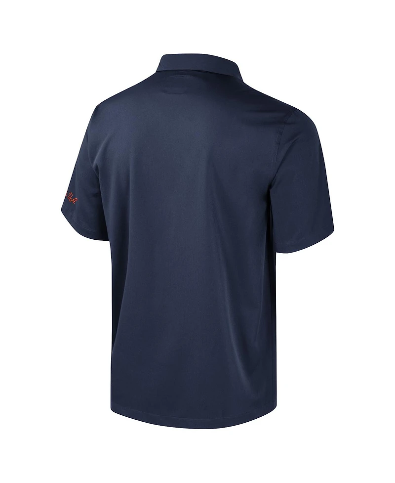 Colosseum Men's Navy Virginia Cavaliers Strike Bowling Button-Up Shirt