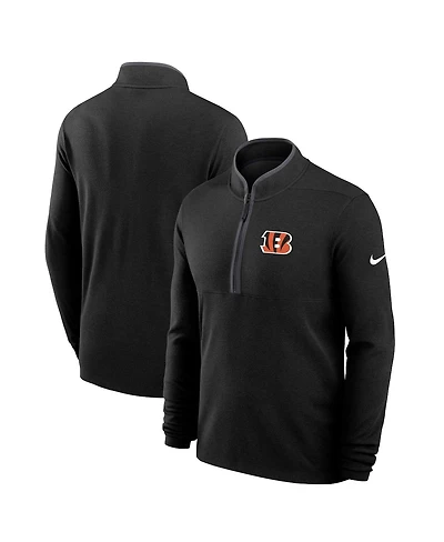 Nike Men's Black Cincinnati Bengals Lightweight Victory Performance Half-Zip Pullover