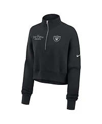 Nike Women's Black Las Vegas Raiders Primetime Phoenix Half-Zip Sweatshirt