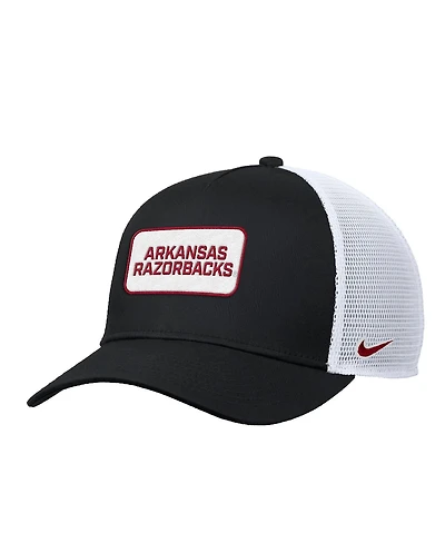Nike Men's Black Arkansas Razorbacks 2025 On-field Rise Trucker Performance Adjustable Hat