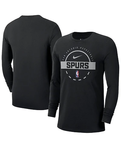 Nike Men's Black San Antonio Spurs Authentic Long Sleeve Practice T-Shirt