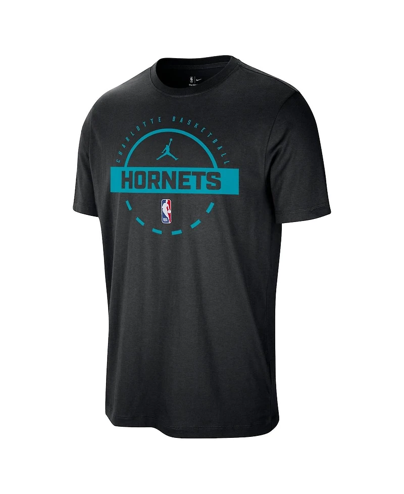 Nike Men's Black Charlotte Hornets Authentic Practice T-Shirt