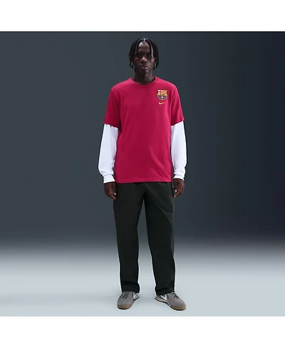 Nike Men's Red Barcelona Crest T-Shirt