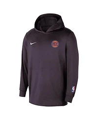Nike Men's Black New York Knicks Authentic Practice Yoga Restore Pullover Hoodie