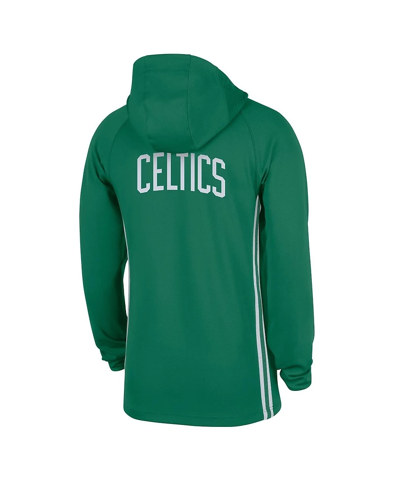 Nike Men's Kelly Green Boston Celtics Authentic On Court Zone Quarter-Zip Jacket