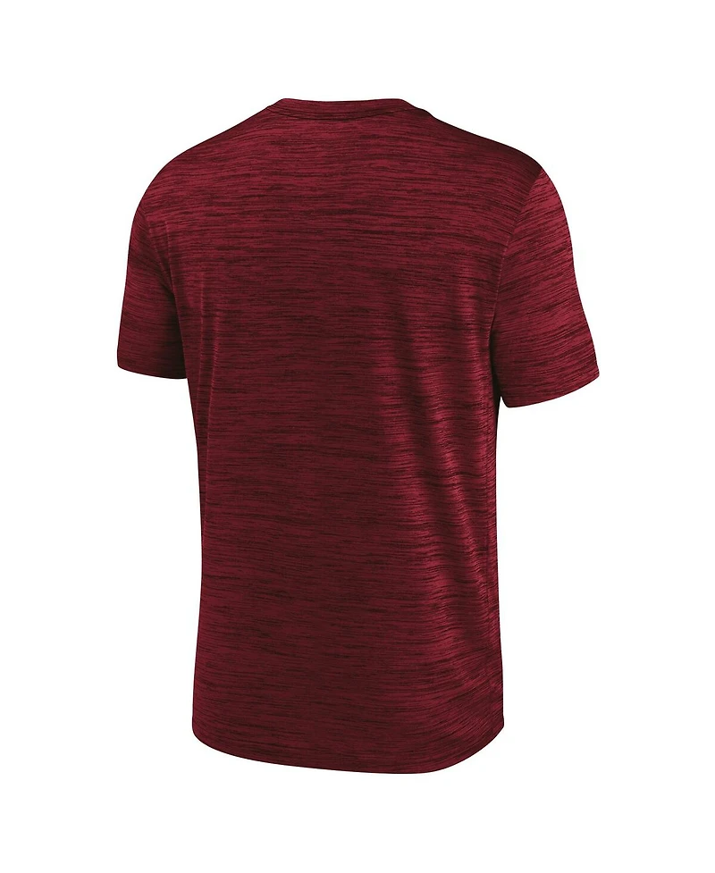 Nike Men's Crimson Alabama Tide Campus Center Stack Velocity Performance T-Shirt