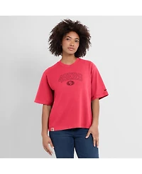 Nike Women's Scarlet San Francisco 49ers Glory Arch Boxy T-Shirt