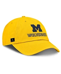 Jordan Men's Maize Michigan Wolverines 2025 On-field Club Adjustable Hat