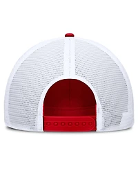 Nike Men's Scarlet/White Ohio State Buckeyes 2025 On-field Rise Engineered Trucker Adjustable Hat