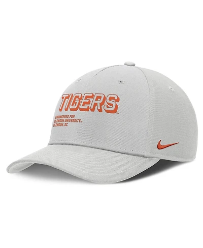 Nike Men's Gray Clemson Tigers 2025 Sideline Dust Pinched Rise Adjustable Hat