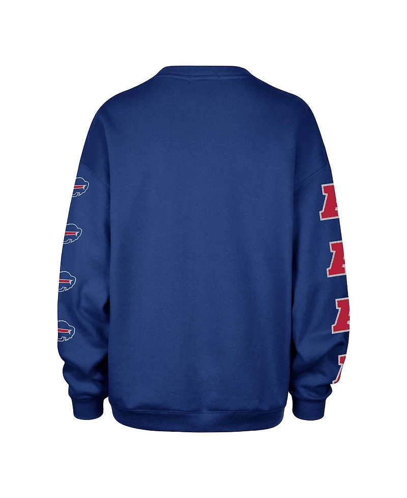 '47 Brand Women's Royal Buffalo Bills Go Big Oversized Pullover Sweatshirt