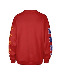 '47 Brand Women's Burgundy Washington Commanders Go Big Oversized Pullover Sweatshirt