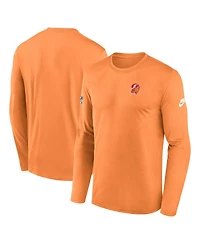 Nike Men's Orange Tampa Bay Buccaneers Legend Small Logo Performance Long Sleeve T-Shirt