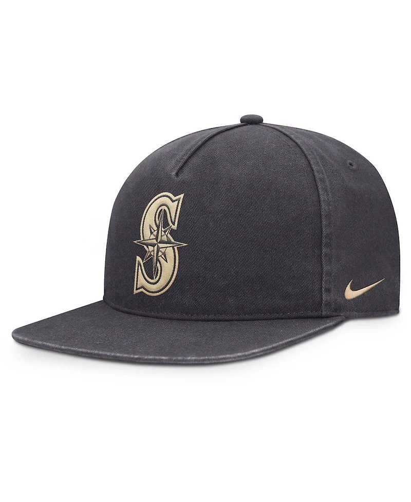 Nike Men's Anthracite Seattle Mariners Monotone Pro Adjustable Hat