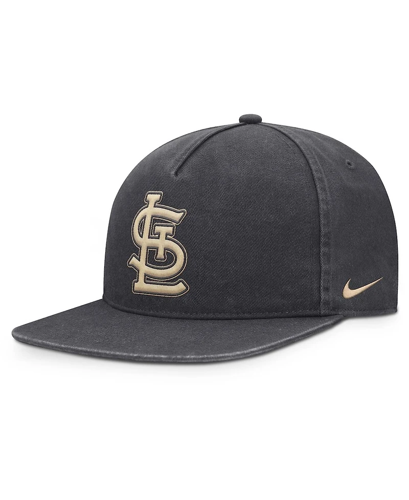 Nike Men's Anthracite St. Louis Cardinals Monotone Pro Adjustable Hat