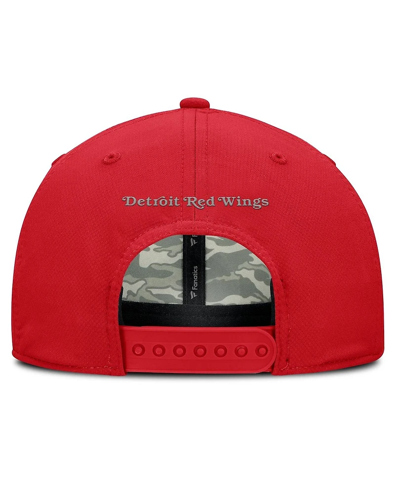 Fanatics Men's Red Detroit Red Wings Homage Adjustable Hat