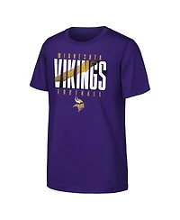 Outerstuff Big Boys and Girls Purple Minnesota Vikings Posterize T-Shirt