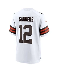 Nike Men's Shedeur Sanders White Cleveland Browns 2025 Nfl Draft Game Jersey