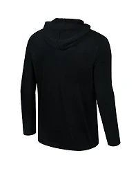 Colosseum Men's Black Army Knights Color Pop Active Blend Hooded Long Sleeve T-Shirt