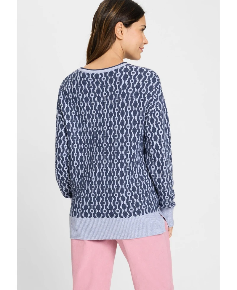 Olsen Women's Retro Design Sweater