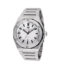 Technomarine Men's Tm-416060 Coral Quartz Silver Dial Watch