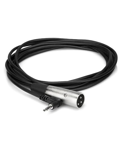 Hosa Technology 5' Right Angle Stereo 3.5mm, 1/8", Mini Male to 3 Pin Xlr male, Xvm-105M