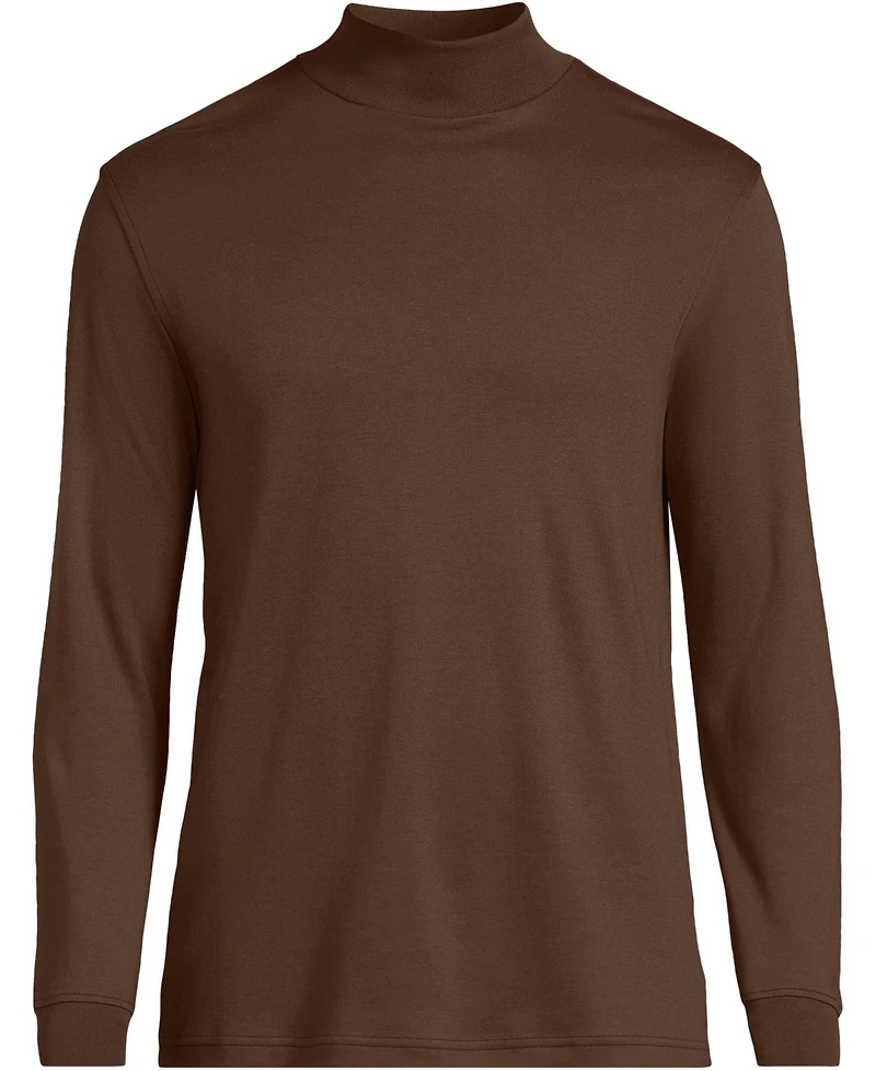 Lands' End Big & Tall Cotton Supima Mock Turtleneck