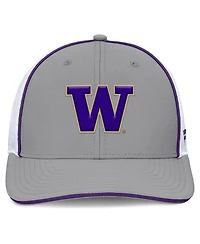 Fanatics Men's Gray/White Washington Huskies Rapid Trucker Adjustable Hat