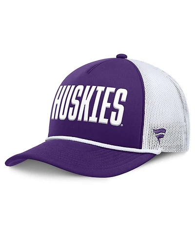 Fanatics Men's Purple Washington Huskies Dutch Foam Front Adjustable Trucker Hat