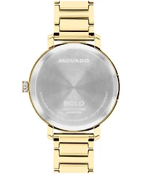 Movado Women's Bold Evolution 2.0 Swiss Quartz Light Gold Steel Watch, 34mm