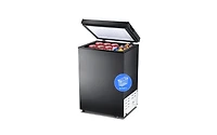 Cowsar 2.8 Cubic Chest Freezer Feet Compact Freezer with 3 Removable Baskets, Free Standing Top open Door Deep Freezer, Adjustable Temperature for Hom