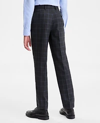 B By Brooks Brothers Big Boys Classic Flat-Front Pants