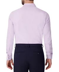 Report Collection Men's Long Sleeve 4-Way Solid Woven Dress Shirt