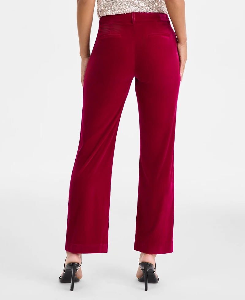 Tahari Asl Women's Velvet Flare Pants