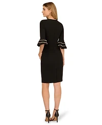 Adrianna Papell Women's 3/4-Sleeve Sheath Dress