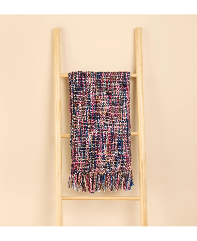 Feelgoodz Artisan Woven Stella 100% Recycled Acrylic Multi Colored Winter Scarf
